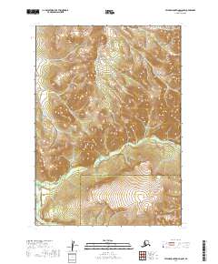 Taylor Mountains D-8 NW topographic map thumbnail
