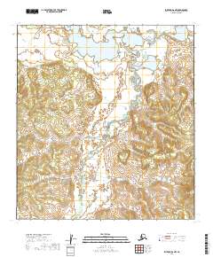Iditarod D-6 NW topographic map thumbnail