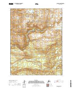 Iliamna A-8 SE topographic map thumbnail