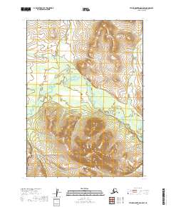 Taylor Mountains B-5 SW topographic map thumbnail
