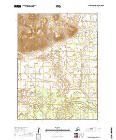 Taylor Mountains A-5 SW topographic map thumbnail