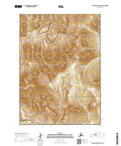 Taylor Mountains D-2 NW topographic map thumbnail