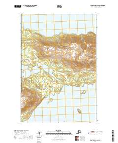Mount Katmai C-6 SW topographic map thumbnail