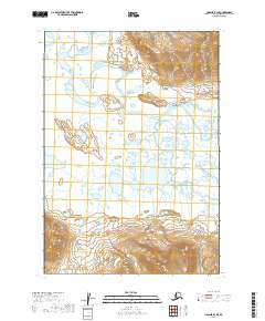 Ugashik B-4 SE topographic map thumbnail