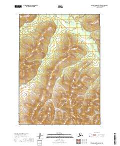 Taylor Mountains C-5 SW topographic map thumbnail