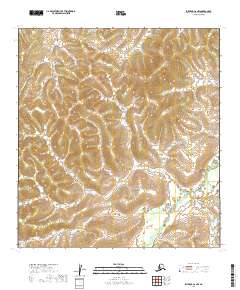 Iditarod C-6 NW topographic map thumbnail