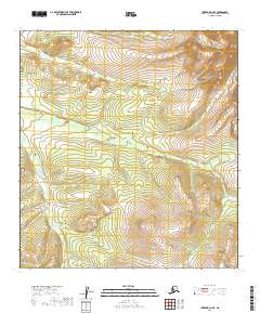 Iditarod D-3 SE topographic map thumbnail