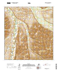 Iditarod D-3 SW topographic map thumbnail