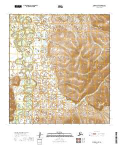 Iditarod D-4 SW topographic map thumbnail