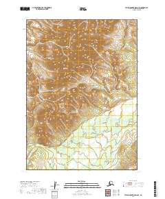 Taylor Mountains D-8 SE topographic map thumbnail