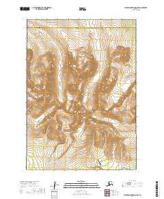 Taylor Mountains D-4 NW topographic map thumbnail