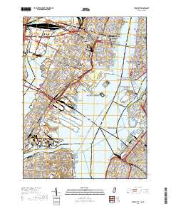 Jersey City 2019 topographic map thumbnail