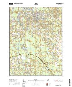 Medford Lakes 2019 topographic map thumbnail
