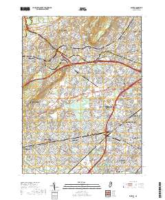 Roselle 2019 topographic map thumbnail