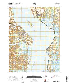 Delaware City 2019 topographic map thumbnail