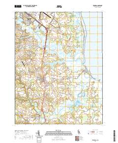 Frederica 2019 topographic map thumbnail
