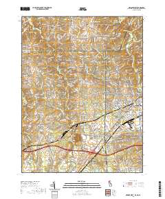 Newark West 2019 topographic map thumbnail