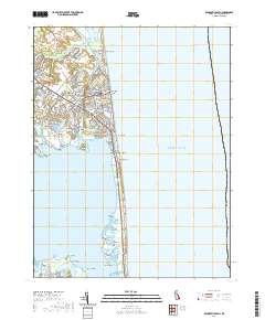 Rehoboth Beach 2019 topographic map thumbnail