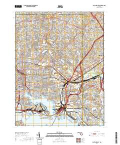 Baltimore East 2019 topographic map thumbnail