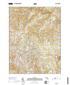 Bel Air 2019 topographic map thumbnail