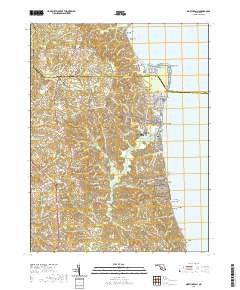 North Beach 2019 topographic map thumbnail