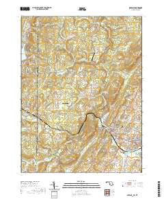 Oakland 2019 topographic map thumbnail