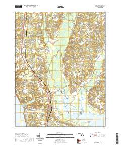 Popes Creek 2019 topographic map thumbnail