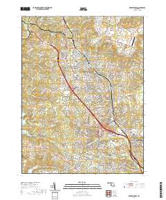 Reisterstown 2019 topographic map thumbnail