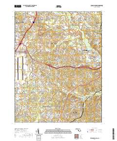 Upper Marlboro 2019 topographic map thumbnail
