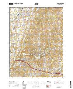 Walkersville 2019 topographic map thumbnail