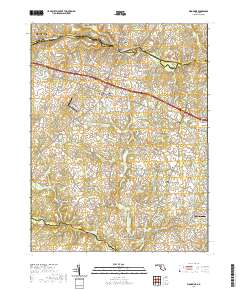 Woodbine 2019 topographic map thumbnail