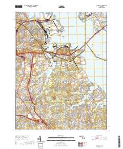 Curtis Bay 2019 topographic map thumbnail