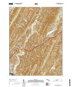 Evitts Creek 2019 topographic map thumbnail
