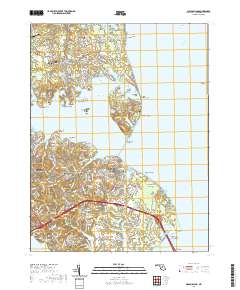 Gibson Island 2019 topographic map thumbnail