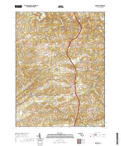 Hereford 2019 topographic map thumbnail
