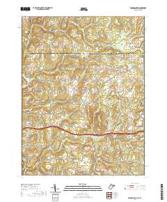 Brandonville 2019 topographic map thumbnail