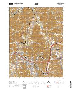 Clarksburg 2019 topographic map thumbnail