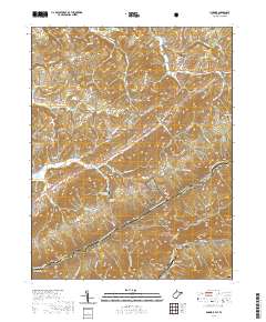 Lindside 2019 topographic map thumbnail