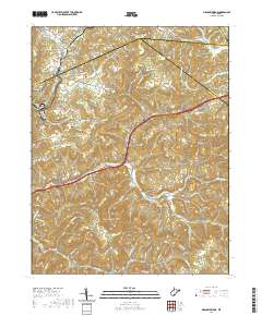 Meadow Bridge 2019 topographic map thumbnail