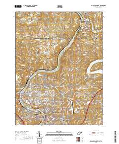 Morgantown North 2019 topographic map thumbnail