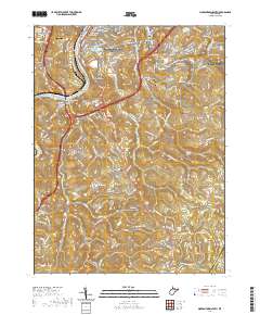 Morgantown South 2019 topographic map thumbnail