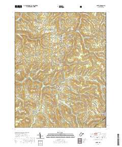 Nettie 2019 topographic map thumbnail