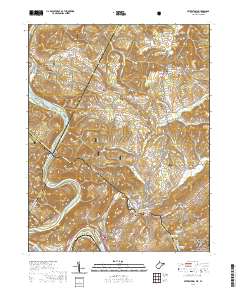 Peterstown 2019 topographic map thumbnail