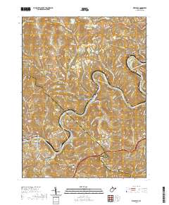 Rivesville 2019 topographic map thumbnail