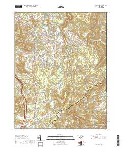 Shady Spring 2019 topographic map thumbnail