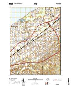 Mentor 2019 topographic map thumbnail