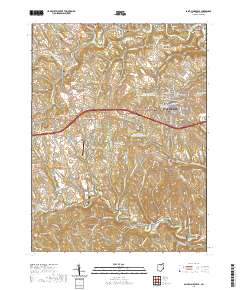 Saint Clairsville 2019 topographic map thumbnail