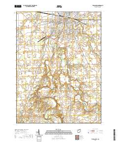 Tiffin South 2019 topographic map thumbnail