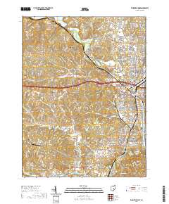 Zanesville West 2019 topographic map thumbnail
