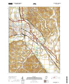 Chillicothe East 2019 topographic map thumbnail